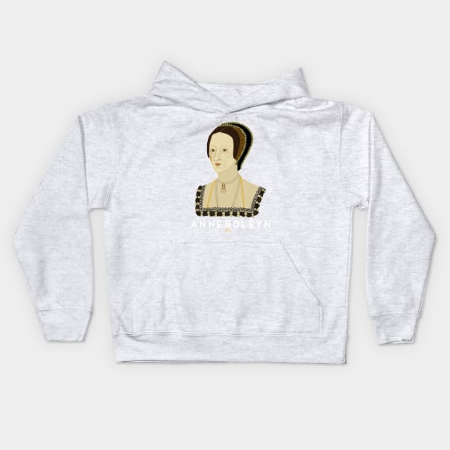 Queen Anne Boleyn England Kids Hoodie by EmmaFifield